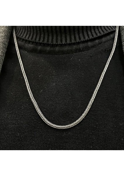 925 Ayar Gümüş Kalın Örme Zincir