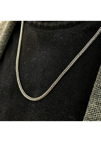 925 Ayar Gümüş Kalın Örme Zincir fiyatları