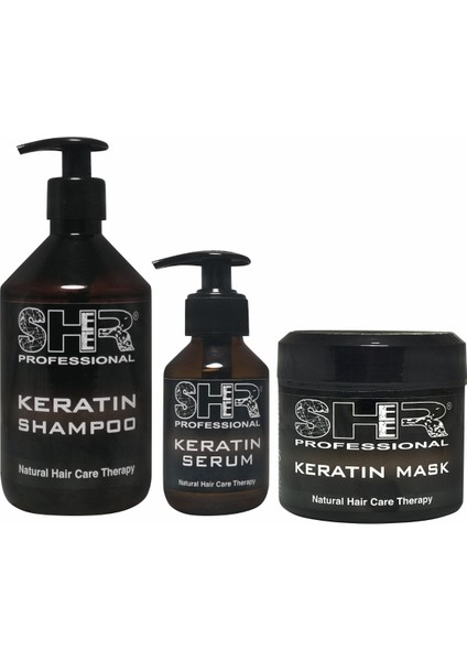 Professıonal Keratin Şampuan Serum Maske Set 3'lü
