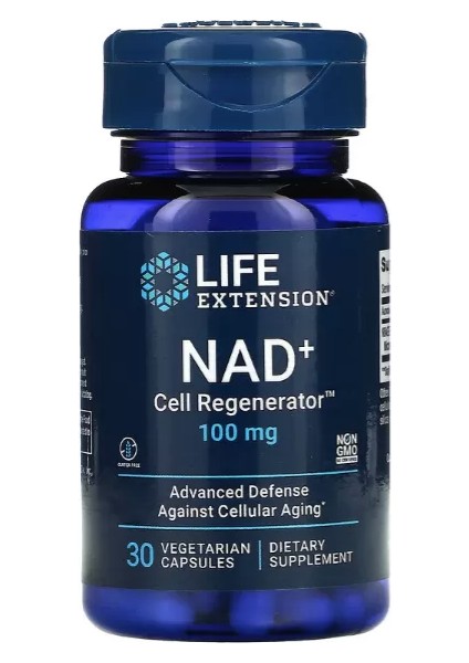 Life Extension, Nad+ Cell Regenerator, 100 Mg, 30 Vegetarian Capsules .(Adınıza Faturalı Resmi Orj Amerikan Ürünü)