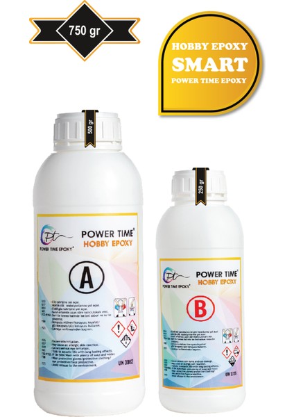 Power Time Epoxy Hobby Epoxy Smart/ Hobi Epoksi Reçine Şeffaf Ince Döküm