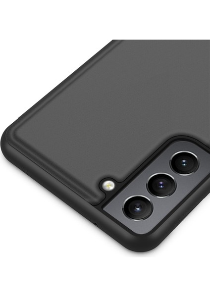 Samsung Galaxy S22+ 5g Ile Uyumlu Deri Telefon Kılıfı - Siyah (Yurt Dışından) modelleri