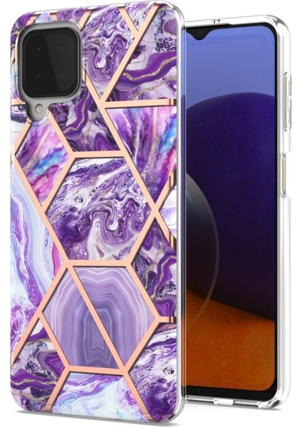 Samsung Galaxy A22 4g Için Yumuşak Telefon Kılıfı - Koyu Mor (Yurt Dışından)
