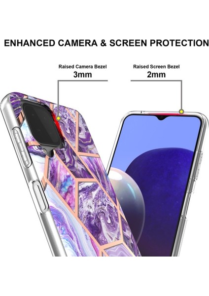 Samsung Galaxy A22 4g Için Yumuşak Telefon Kılıfı - Koyu Mor (Yurt Dışından)