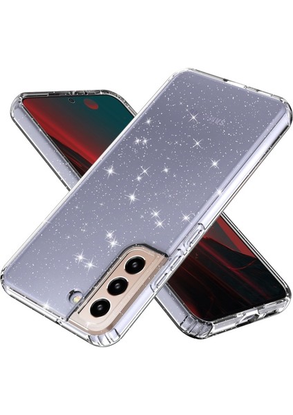 Samsung Galaxy S22 Plus 5g Için Şeffaf Parıltılı Esnek Tpu Telefon Kılıfı (Yurt Dışından)