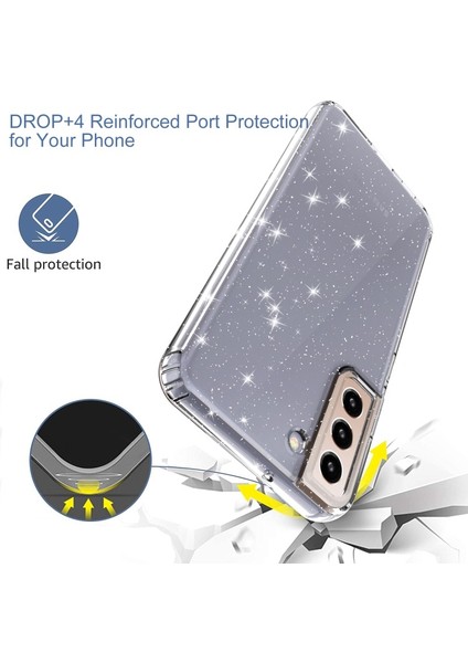 Samsung Galaxy S22 Plus 5g Için Şeffaf Parıltılı Esnek Tpu Telefon Kılıfı (Yurt Dışından) fırsatları