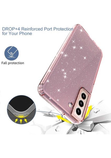 Samsung Galaxy S22 Plus 5g Için Şeffaf Parıltılı Esnek Tpu Telefon Kılıfı (Yurt Dışından) fırsatları