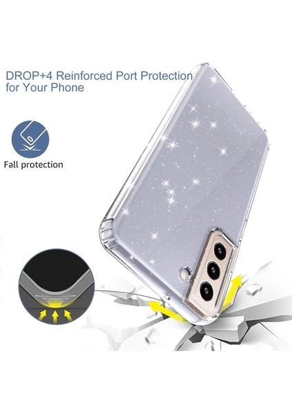 Samsung Galaxy S22 Plus 5g Için Şeffaf Parıltılı Esnek Tpu Telefon Kılıfı (Yurt Dışından) fırsatları