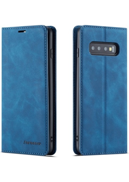 Samsung Galaxy S10 Için Deri Telefon Kılıfı (Yurt Dışından)