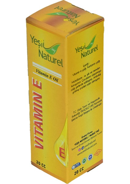 Saf E Vitamini Yağı 20 cc - Saç ve Cilt Bakımı fiyatları