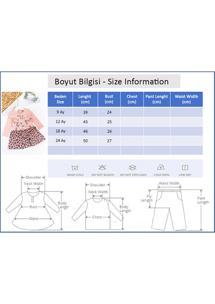 Leopar Desenli Kedi Baskılı Kız Bebek Elbise