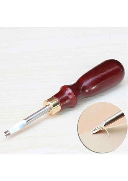 Ahşap Deri Kenarı Çapak Alma Bıçağı Kahverengi Saplı Linör 1 mm fiyatları