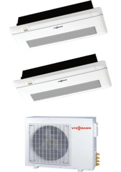 Vitoclima (O2F3050M2) 2X9000 BTU Iç 5,2 Kw Dış Ünite 18000 BTU 1+2 Sistem Multi Inverter Klima