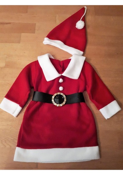 Kız Çocuk Noel Anne Kostümü - Noel Baba Elbisesi - Noel Anne Kostüm Düdük fiyatları