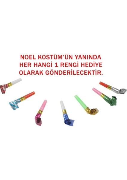 Parti Kırtasiye Düdük  Noel Baba Kostüm - Yılbaşı Noel Kıyafeti  - Bebek ve Çocuk Yeni Yıl Noel Baba Kostüm