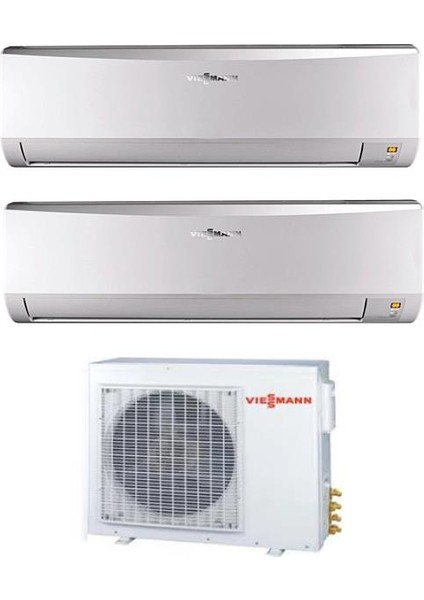 Vitoclima (O4F3080M2) 2X18000 BTU Iç 8,0 Kw Dış Ünite 28000 BTU 1+2 Sistem Multi Inverter Klima