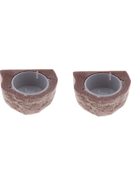 Gecko Diyet Için 2 Adet Manyetik Gecko Besleyici Çıkıntı / Sürüngen Gıda Tutucu Kase (Yurt Dışından)