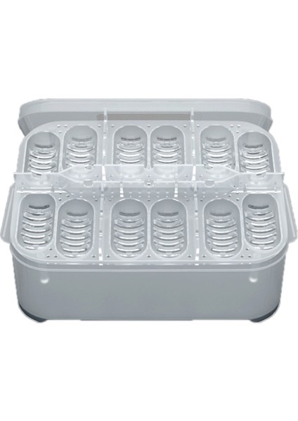 Sürüngen Yumurta Kuluçka Kutusu Kuluçkalık Plastik Konteyner 12 Delik 16.5X11X5CM (Yurt Dışından)