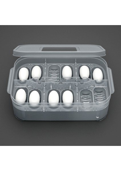 Sürüngen Yumurta Kuluçka Kutusu Kuluçkalık Plastik Konteyner 12 Delik 16.5X11X5CM (Yurt Dışından) fırsatları