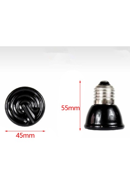 E27 220 V-240 V 80 W Sürüngen Isı Lambası Kızılötesi Isıtıcı Ampul Siyah (Yurt Dışından) fırsatları