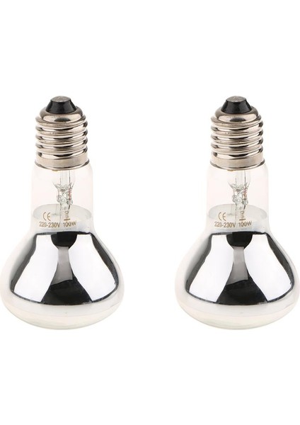 Sürüngen 100 W Için 2x Isı Yeminli Sürüngen Basınç Isı Lambası Brooder Lambası (Yurt Dışından)