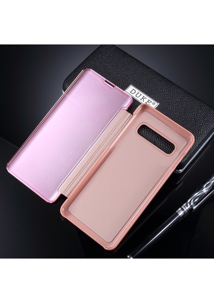 Samsung Galaxy S10 Için Ayna Yüzeyli Pu Deri Telefon Kılıfı (Yurt Dışından) fırsatları