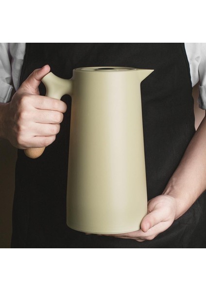 1l Büyük Termal Kahve Carafe Yalıtımlı Vakum Şişesi Cezve Yeşil modelleri