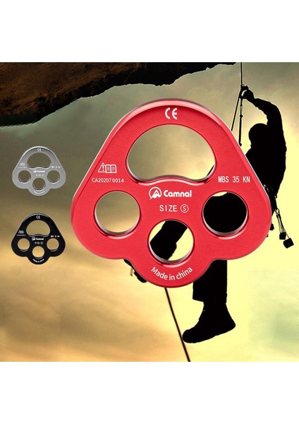 Descender Plate 35KN Paw Arma Plakası 4 Delik Kaya Tırmanışı Dişlisi Kırmızı modelleri