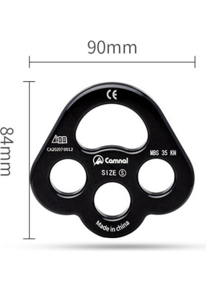 Descender Plate 35KN Paw Arma Plakası 4 Delik Kaya Tırmanışı Dişli Siyah(Yurt Dışından) indirimleri