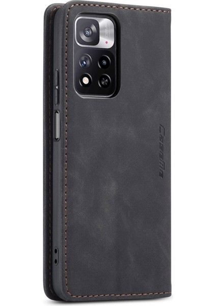 013 Serisi Xiaomi Redmi Note 11 Pro Plus Için Cüzdan Tasarımlı Pu Deri Kapaklı Telefon Kılıfı - Siyah (Yurt Dışından) modelleri