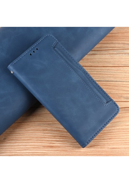Deri Xiaomi Redmi K40 Pro / Redmi K40 / Redmi K40 Pro / Mi 11I / Poco F3 Için Telefon Kılıfı - Mavi (Yurt Dışından) indirimleri