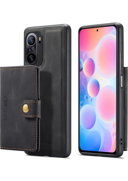 Deri Tpu Xiaomi Redmi K40 / K40 Pro / K40 Pro / Mı 11I / Poco F3 Için Telefon Kılıfı - Siyah (Yurt Dışından)