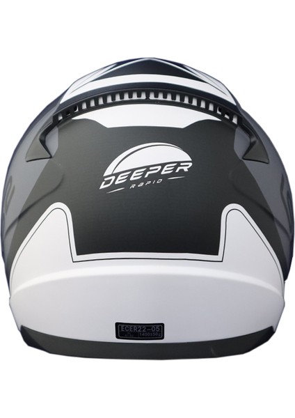 Rapıd Deeper Mat Beyaz-Siyah Kask fırsatları