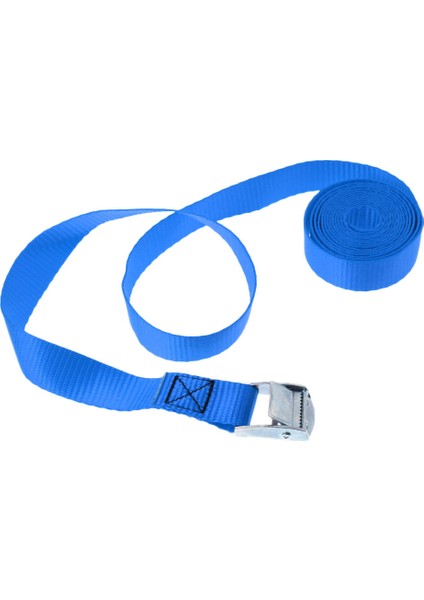 Ağır Cam Toka Kravat Aşağı Kirpik Kayışı Tavan Raf Römork 25MM x 2.5m Mavi