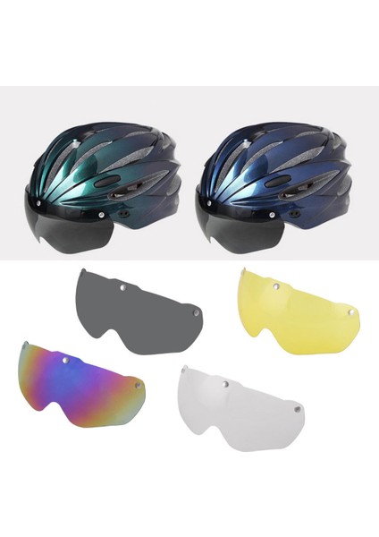 Uv Protein Goggles Değiştirilebilir Lens Kask Göz Lens Vizör - Gri