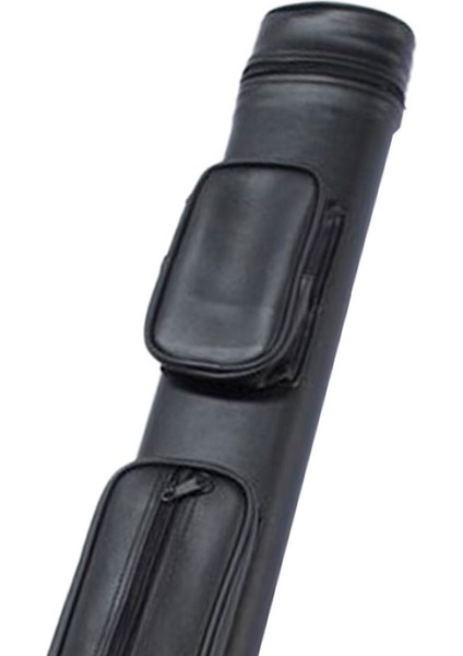 Havuz Cue Case 4 Delik Deri Ayarlanabilir Koruyucu Hafif Kılıfı Siyah