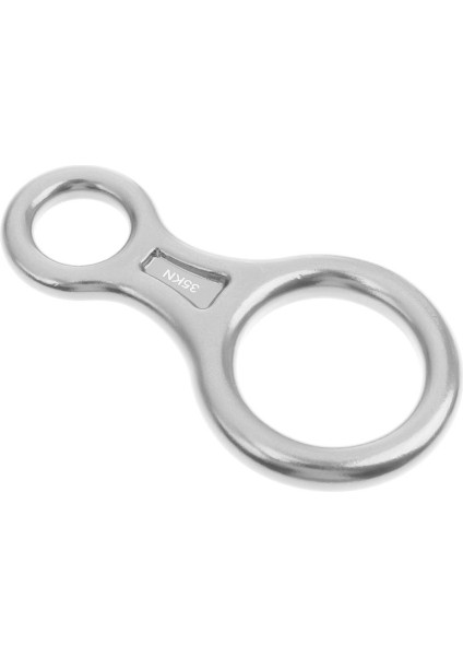 35KN Şekil 8 Rappel Bölü Cihazı Tırmanma Mağdam Descender Rappelling Yüzük Gümüş modelleri