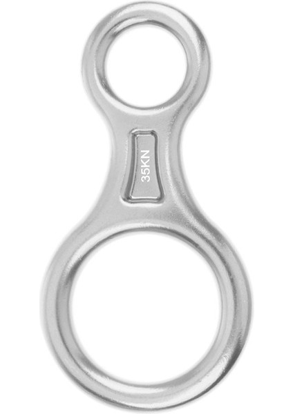 35KN Şekil 8 Rappel Bölü Cihazı Tırmanma Mağdam Descender Rappelling Yüzük Gümüş indirimleri