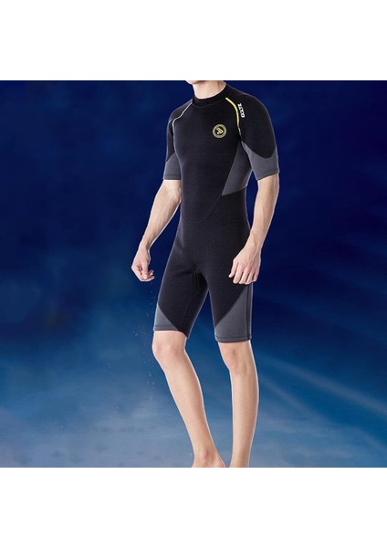 Erkekler 1.5mm Wetsuit Shorty Mayo Tulum Neopren Fordiving Yetişkin Xl