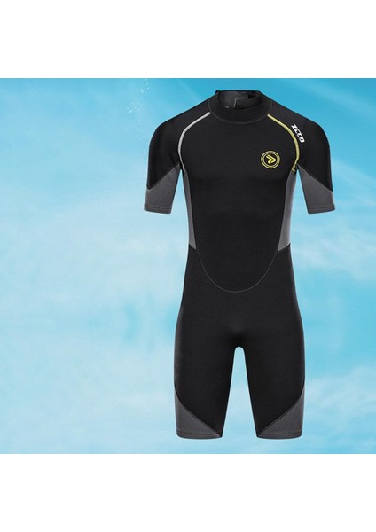 Erkekler 1.5mm Wetsuit Shorty Mayo Tulum Neopren Fordiving Yetişkin Xl