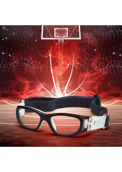 Futbol Basketbol Gözlük Anti Sis Giyilebilir Tenis Bisiklet Spor Goggles Siyah