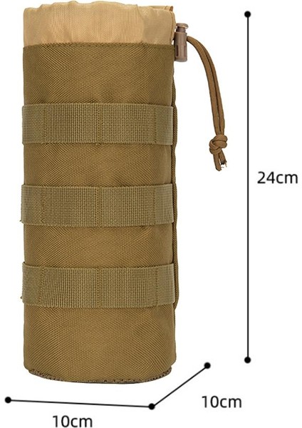 Molle Su Şişesi Taşıyıcı Kılıfı Açık Hidrasyon Çanta Aksesuarları Haki