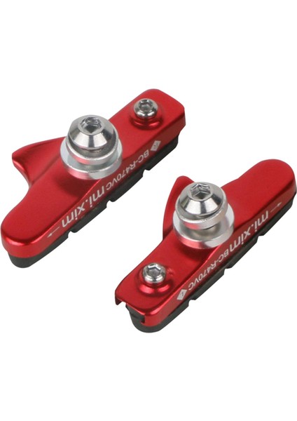 Yol Bisikleti Bisiklet Fren Pabuçları Pedleri Alüminyum Alaşım Çifti Çekmece Fren Balatası Kırmızı