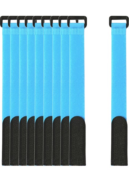 10 Olta Kravat Askı Kemer Mücadele Elastik Wrap Bant Kutup Tutucu Aksesuar Sky Blue