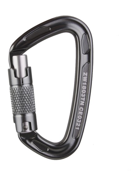 24KN Kendinden Kilitleme Karabina Açık Dağcılık Tırmanma Ağacı Arborist Gri