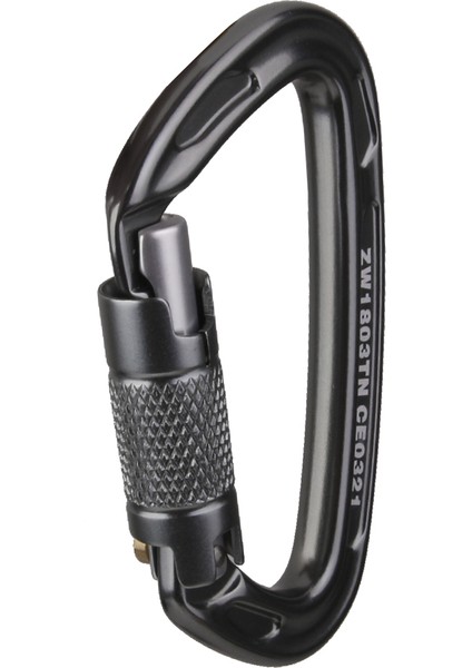 24KN Kendinden Kilitleme Karabina Açık Dağcılık Tırmanma Ağacı Arborist Gri fiyatları