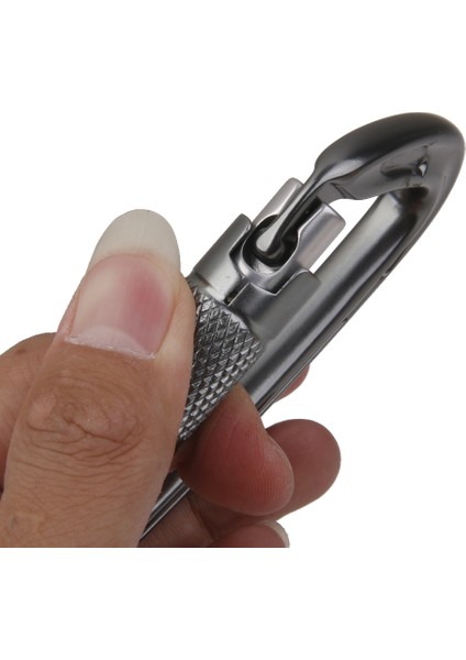 24KN Kendinden Kilitleme Karabina Açık Dağcılık Tırmanma Ağacı Arborist Gri fırsatları