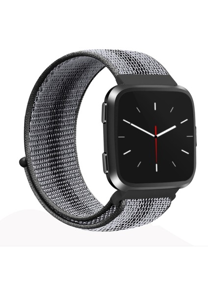 Fitbit Versa Için 1/2 Evrensel Naylon Kayış Kordonlu Saat