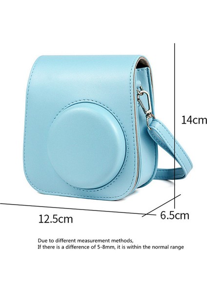 MINI11 Düz Renk Pu Taşınabilir Omuz Kamera Çantası