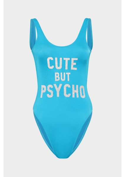 Cute But Psycho Sloganlı Push Up Mayo